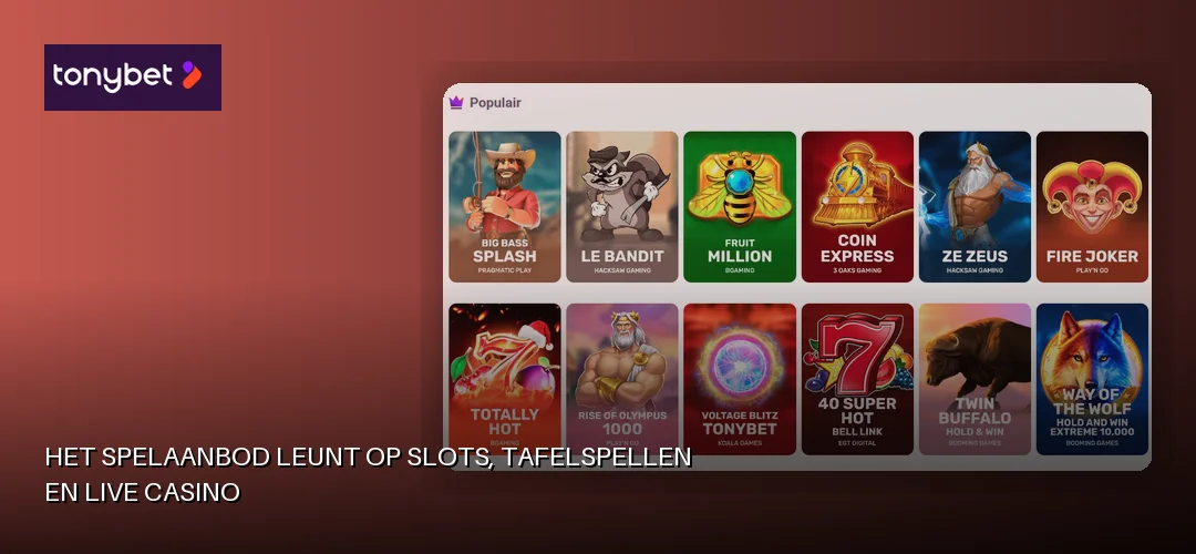 Tonybet promotional banner